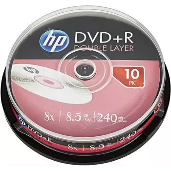 Verbatim DVD+R DL HP 8.5GB 8x Double Layer zapisovateľný disk 10 ks Cake Box