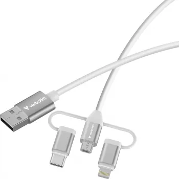 Verbatim Essentials 3in1 USB 2.0 kábel USB-A / USB-B / USB-C