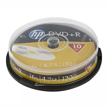 Verbatim HP DVD+R 4,7 GB 16x 10 ks spindle - jednorazové zapisovateľné médiá na zálohovanie dát a video