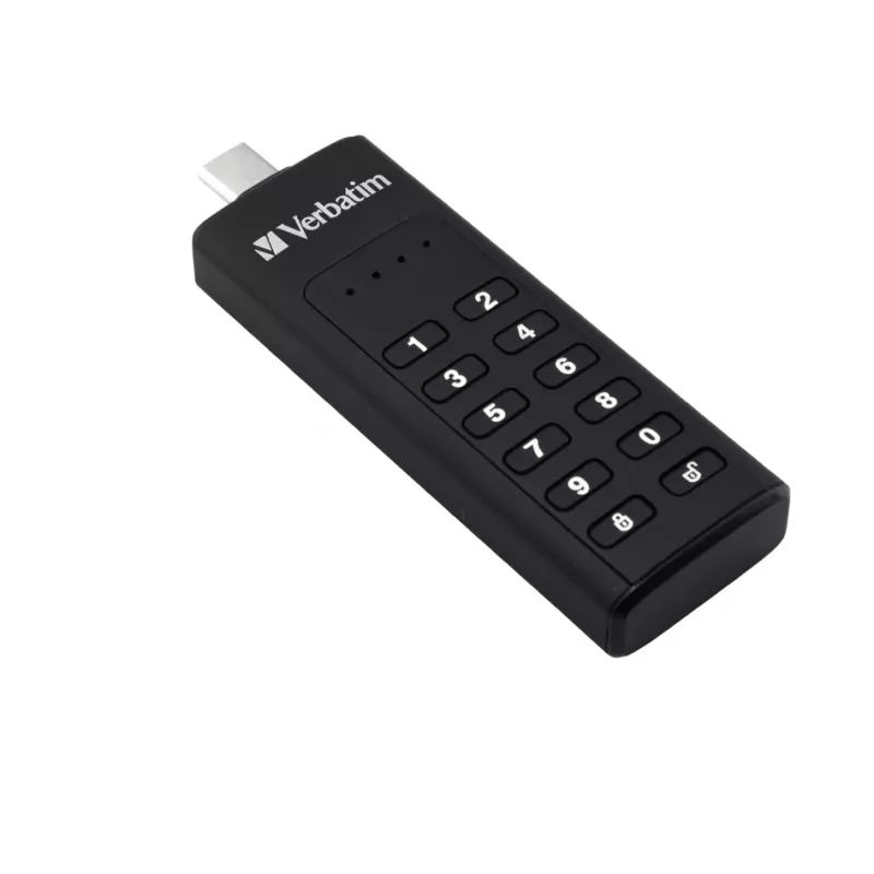 Verbatim Keypad Secure 32GB USB 3.2 Gen 1 flash disk s hardvérovým AES-256-bitovým šifrovaním - čierny