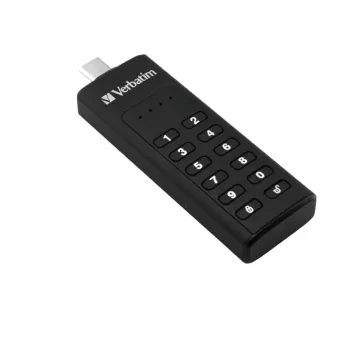 Verbatim Keypad Secure 32GB USB 3.2 Gen 1 flash disk s hardvérovým AES-256-bitovým šifrovaním - čierny