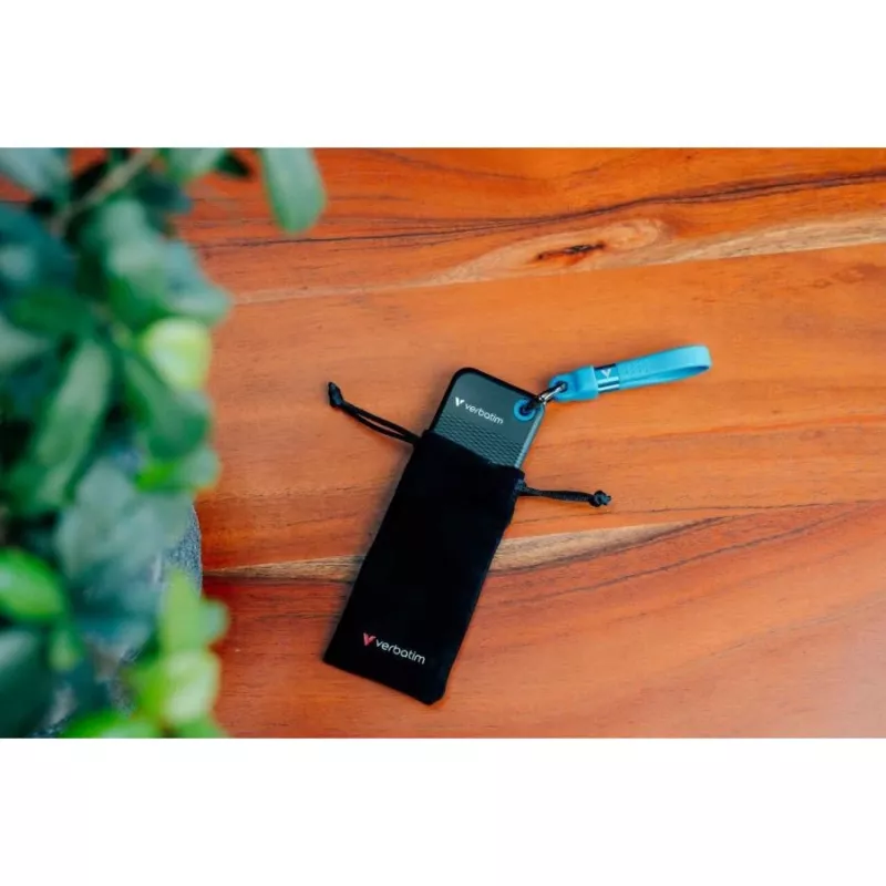 Verbatim Pocket SSD 256GB USB 3.2 Gen 2 Type-C Externý SSD disk, čierna/modrá 32416