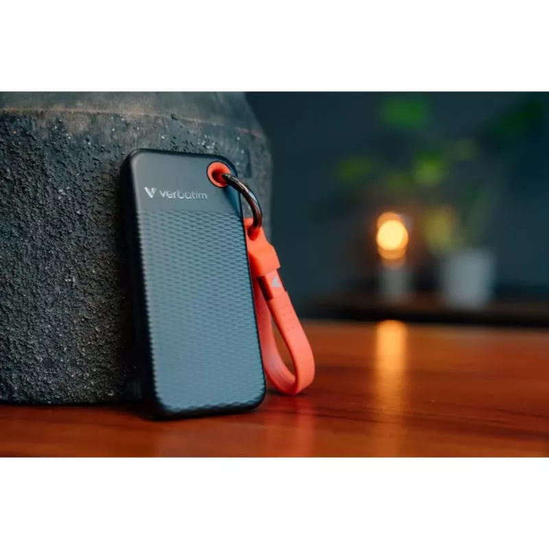 Verbatim Pocket SSD 256GB USB 3.2 Gen 2 Type-C Externý SSD disk čierna/červená (32417)