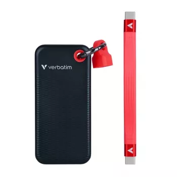 Verbatim Pocket SSD 256GB USB 3.2 Gen 2 Type-C Externý SSD disk čierna/červená (32417)