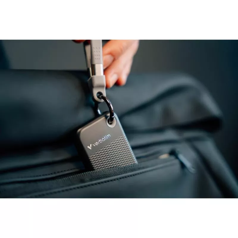 Verbatim Pocket SSD 512GB USB 3.2 Gen 2 Type-C externý SSD disk, čierna/sivá 32282
