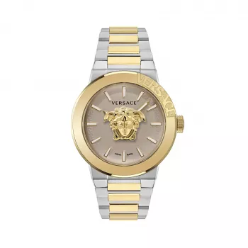 VERSACE MAN VE7E00423 43 mm švajčiarsky quartz chronograf oceľové hodinky modrý ciferník