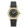 Versace V-Circle dámske hodinky Swiss Quarz VE6D00223 40mm čierny ciferník kožený remienok