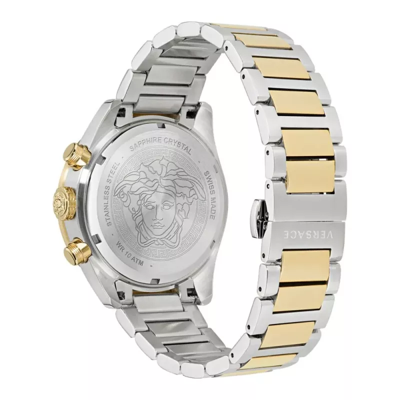 VERSACE V-Extreme Pro pánske Swiss-Quartz hodinky VE6K00423 43 mm nerezová oceľ čierny ciferník