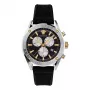 VERSACE V-Race pánske švajčiarske quartz chronograph hodinky VEHB00119 - 44mm, čierny ciferník, strieborný náramok z ušľachtilej ocele