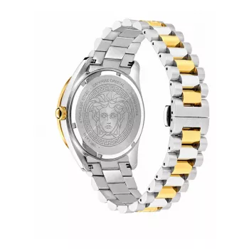 VERSACE V-Race pánske hodinky Swiss Quartz nerezová oceľ 42mm čierny ciferník VE8E00424