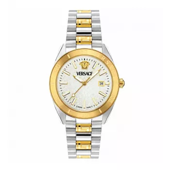 VERSACE V-Race pánske hodinky Swiss Quartz nerezová oceľ 42mm čierny ciferník VE8E00424