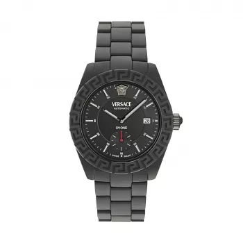 Versace V-Race pánske švajčiarske quartzové hodinky VE7K00123 43mm oceľ čierny ciferník
