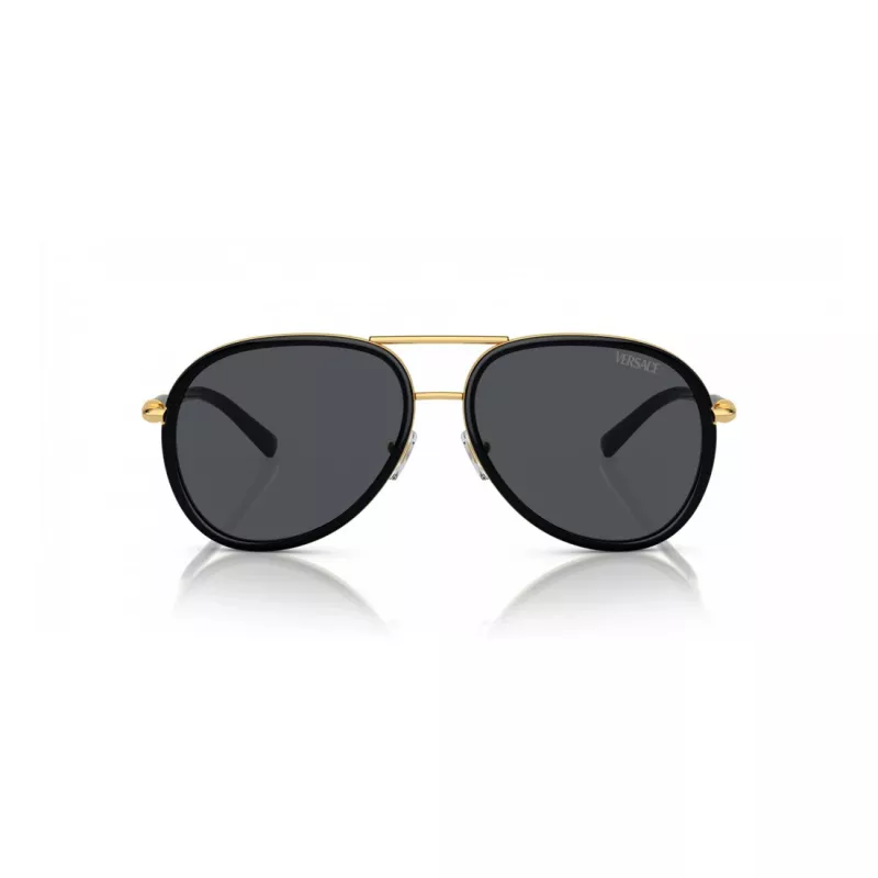VERSACE VE2260-100287 unisex slnečné okuliare zlatý rám sivé sklá 60/16/140 mm