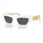 VERSACE VE4432U40187 Dámske slnečné okuliare Cat-Eye - Čierny acetátový rám, sivé polykarbonátové sklá, UV400 ochrana