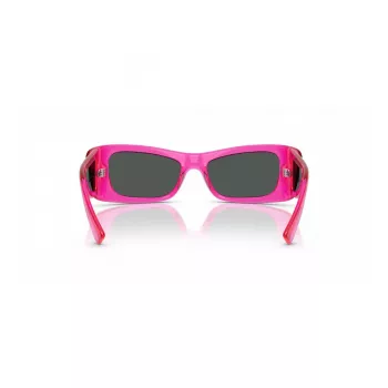 VERSACE VE4481-543487 dámske mačacie slnečné okuliare - čierny acetátový rám, tmavosivé polykarbonátové sklá, 54 mm