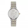 VERSACE VE6F00423 unisex švajčiarske kremenné hodinky 38mm čierny ciferník kožený remienok