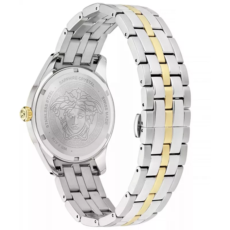 Versace VE7C00623 pánske hodinky 41mm nerezová oceľ modrý ciferník chronograph