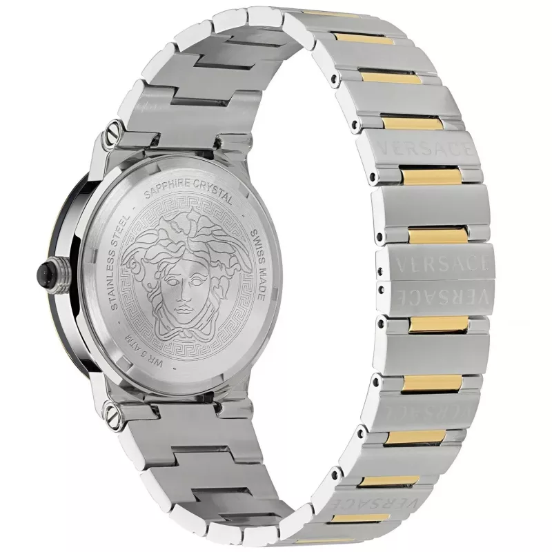 VERSACE VE7G00223 pánske švajčiarske quartz hodinky 38mm čierny ciferník kožený remienok