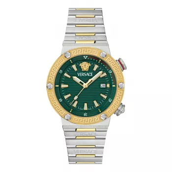 VERSACE VE8G00524 dámske švajčiarske quartz hodinky 43mm čierny ciferník zafírové sklo kožený remienok