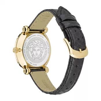 VERSACE dámske hodinky VE6I00323 quartz hodinky 35mm nerezová oceľ čierny ciferník