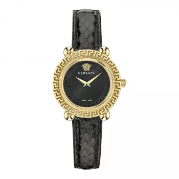 VERSACE dámske hodinky VE6I00323 quartz hodinky 35mm nerezová oceľ čierny ciferník