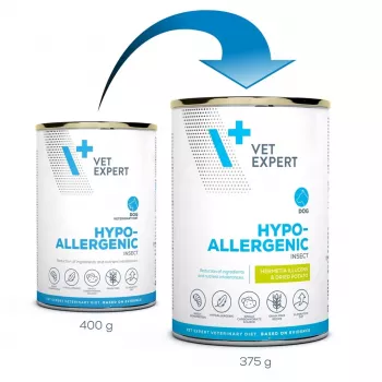 VetExpert Veterinary Diet Hypoallergenic Insect 375g suché krmivo pre psov
