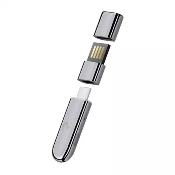 VIAIM Notekit AI Recording Dongle XFVI-D02 (sivá) – AI hlasový rekordér s 32 GB pamäťou, duálnymi MEMS mikrofónmi, Bluetooth 5.0, USB-C