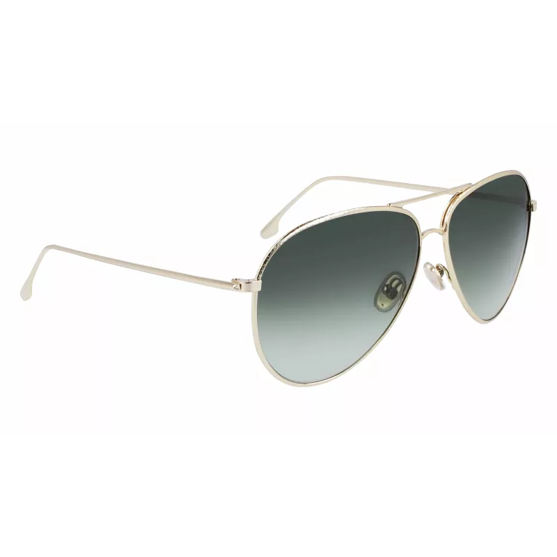 Victoria Beckham VB203S-713 cat eye slnečné okuliare zlatá hnedý gradient 62mm