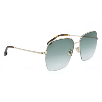 Victoria Beckham VB214SA-700 dámske slnečné okuliare - havannový acetátový rám, hnedé gradientové šošovky, 61 mm