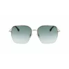Victoria Beckham VB214SA-700 dámske slnečné okuliare - havannový acetátový rám, hnedé gradientové šošovky, 61 mm