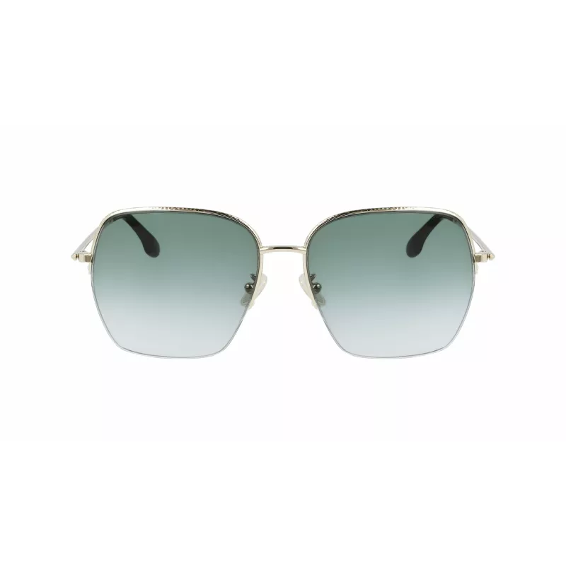 Victoria Beckham VB214SA-700 dámske slnečné okuliare - havannový acetátový rám, hnedé gradientové šošovky, 61 mm