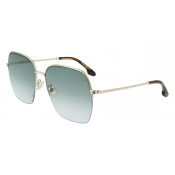 Victoria Beckham VB214SA-700 dámske slnečné okuliare - havannový acetátový rám, hnedé gradientové šošovky, 61 mm