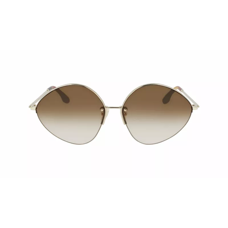 Victoria Beckham VB220S-702 dámske nadrozmerné hranaté slnečné okuliare zlatá hnedý gradient 64mm