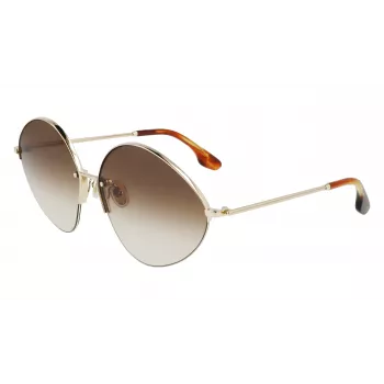 Victoria Beckham VB220S-702 dámske nadrozmerné hranaté slnečné okuliare zlatá hnedý gradient 64mm