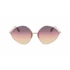 Victoria Beckham VB220S-732 dámske slnečné okuliare zlatý rám hnedé gradientové sklá 64 mm