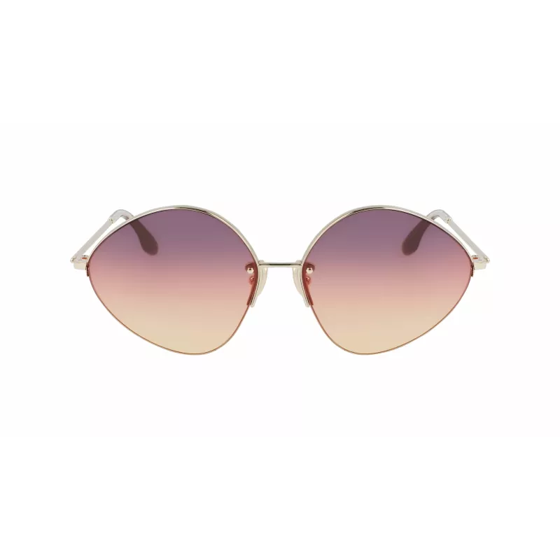 Victoria Beckham VB220S-732 dámske slnečné okuliare zlatý rám hnedé gradientové sklá 64 mm