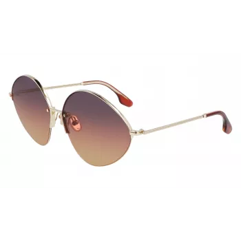 Victoria Beckham VB220S-732 dámske slnečné okuliare zlatý rám hnedé gradientové sklá 64 mm