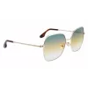 Victoria Beckham VB223S-727 dámske slnečné okuliare Havana acetátový hranatý rám hnedé gradientové sklá 56mm