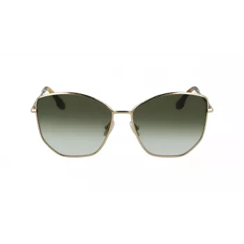 Victoria Beckham VB225S-700 dámske slnečné okuliare zlatá kov hnedý gradient pilot
