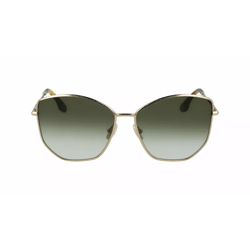 Victoria Beckham VB225S-700 dámske slnečné okuliare zlatá kov hnedý gradient pilot