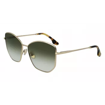 Victoria Beckham VB225S-700 dámske slnečné okuliare zlatá kov hnedý gradient pilot