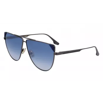 Victoria Beckham VB239S6309319 dámske nadrozmerné hranaté slnečné okuliare čierny acetát sivé gradientové sklo 63 mm