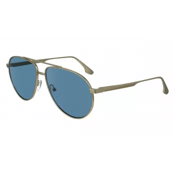 Victoria Beckham VB242S6114720 dámske hranaté slnečné okuliare hnedý zlatý rám hnedé gradientové sklá 61/14/140 mm