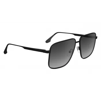 Victoria Beckham VB243S dámske slnečné okuliare, lesklý čierny rám, sivé sklá, 57/13/140 mm