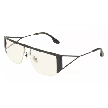 Victoria Beckham VB250S5913001 dámske nadrozmerné hranaté slnečné okuliare - čierny rám, sivo gradientové šošovky 59mm