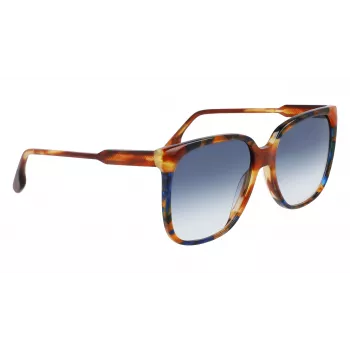 Victoria Beckham VB610SCB-212 dámske slnečné okuliare Havana acetát butterfly obruba hnedé gradientové sklá 59 mm