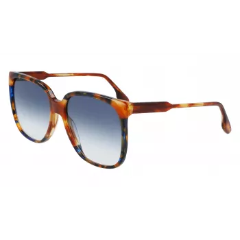 Victoria Beckham VB610SCB-212 dámske slnečné okuliare Havana acetát butterfly obruba hnedé gradientové sklá 59 mm
