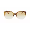 Victoria Beckham VB617S-222 dámske nadrozmerné butterfly slnečné okuliare Havana acetát hnedý gradient