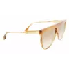 Victoria Beckham VB619S6509774 dámske aviator slnečné okuliare zlatý rám hnedé gradientové sklá 65 mm