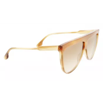 Victoria Beckham VB619S6509774 dámske aviator slnečné okuliare zlatý rám hnedé gradientové sklá 65 mm